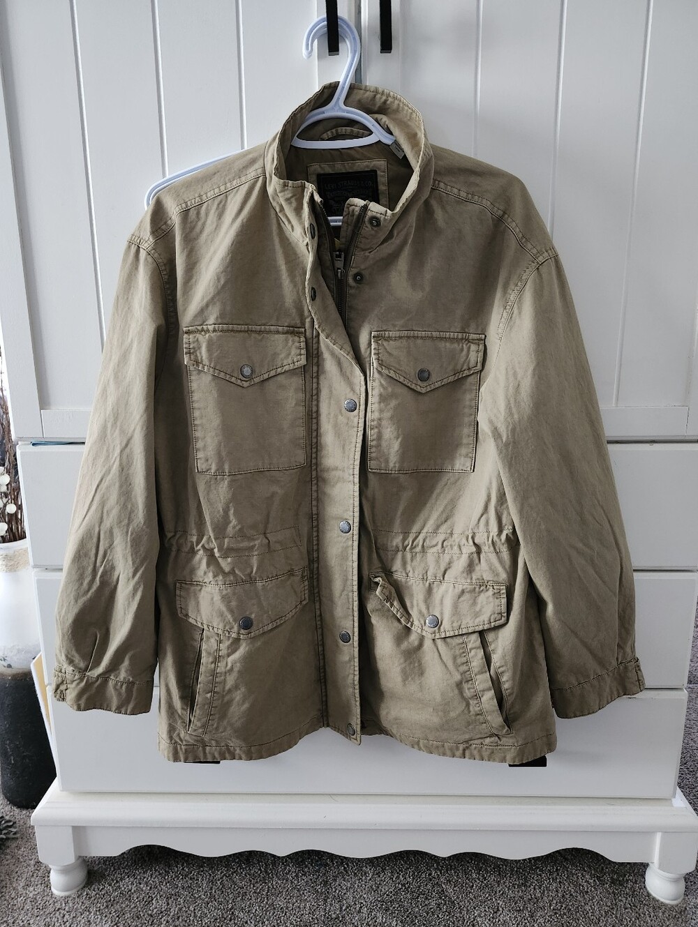 Levis Womens Khaki Field Jacket - SZ S